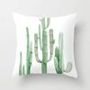 Succulent Cactus Comfortable Linen Pillowcase Sofa Home Cushion Cover
