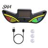 Dynamic Lighting Modes For Cars Solar Demon Eyes Car LED Light, USB Wireless Animated Eye Warning Lights for Windshield Breathing Interior And
