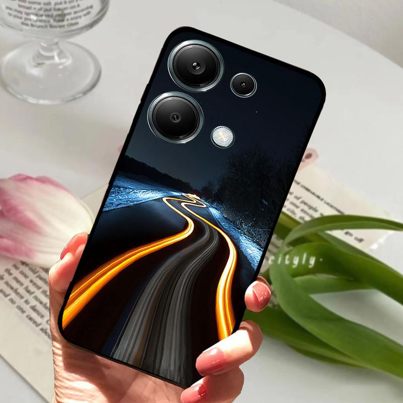 For Xiaomi Poco M6 Pro 4G Case PocoM6 Pro Shockproof Soft TPU Silicone Phone Cover For Poco M6 Pro 4G Funda Capa Cartoon Shells