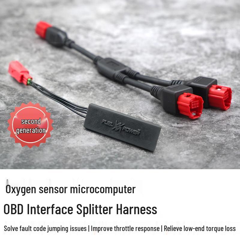 Compatible Harley Exhaust Oxygen Sensor Microcomputer 117 Glide Softail OBD Split Wiring Harness