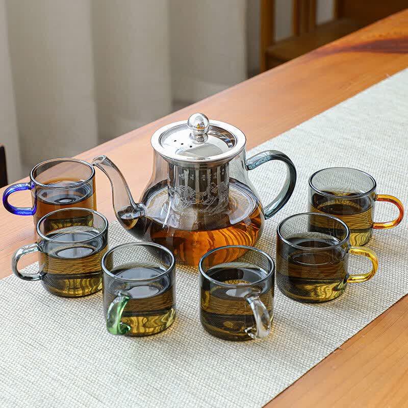 Qiwei Heat-Resistant Glass Kung Fu Tea Set