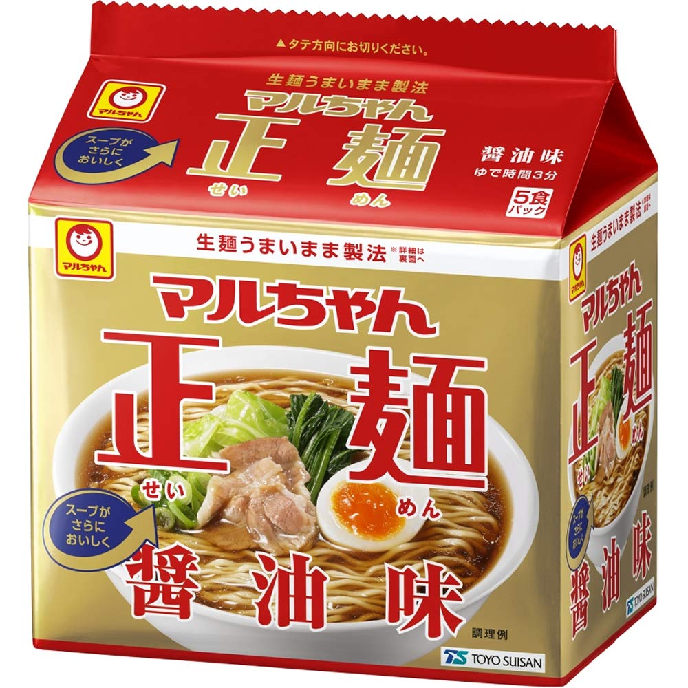 Maruchan Seimen Soy Sauce Flavor 5-pack (105g5 bags6 units total 30 ramen bagged noodles) instant noodles (non-fried flavor) box purchase Toyo Suisan