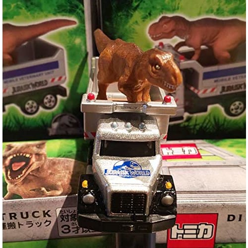 Official USJ Tomica Jurassic World Dinosaur Transport Truck JURASSIC WORLD Released in 2019 at Universal Studios