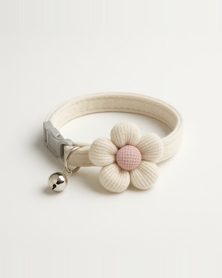 1ks obojek pro kočky s roztomilou květinou s nastavitelnou přezkou Obojek pro kočky Bell Potřeby pro kočky Obojek pro kočky