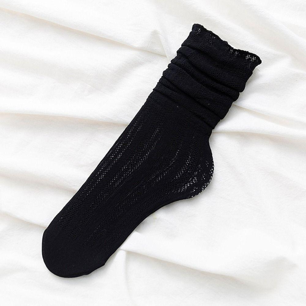 Mesh Lace Socks Hollow Out Women Socks Elastic Short Sock