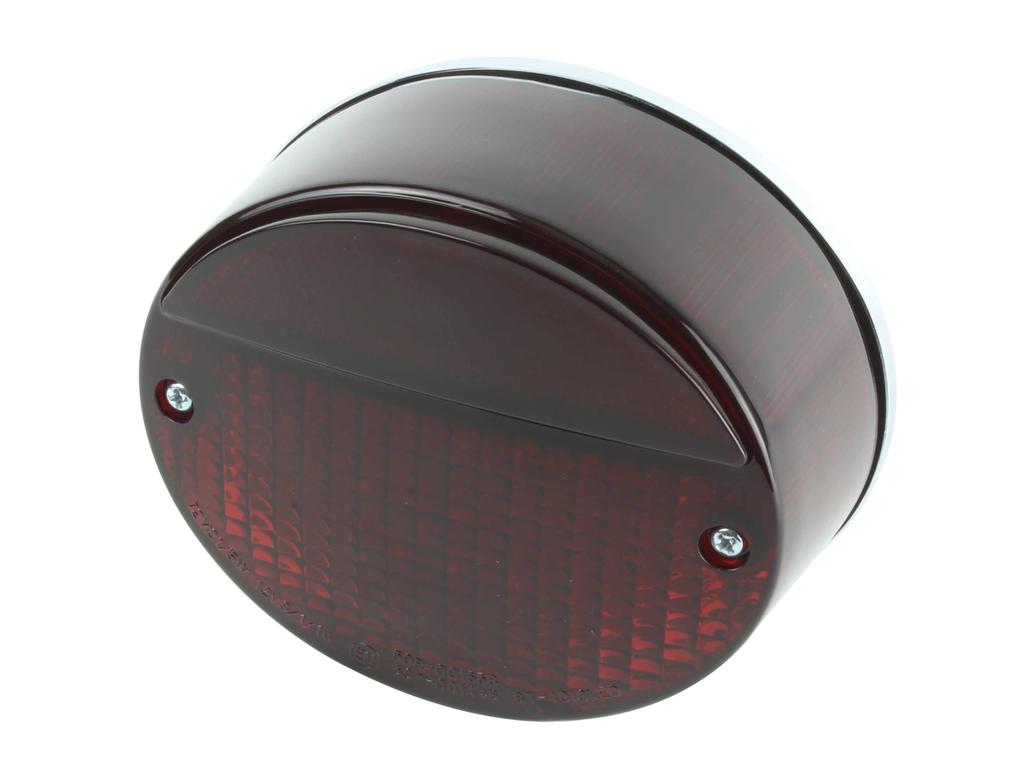 POSH FAITH 031290-LD-10 Motorcycle Supplies, Z2 Type Tail Lamp Unit (LED Type), Universal LED/Dark Red Lens