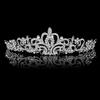 1pc Wedding Crown Sparkling Rhinestone Crystal Tiara for Bridal Party Luxury Silver Diamante Headband Hair Accessory Gift