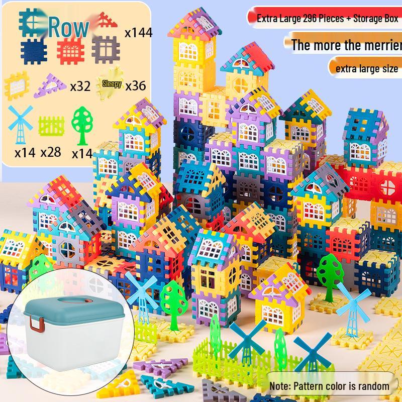 Kids' Educational Building Blocks Set with Door and Window Accessories – Ideal for Kindergarten Gifts