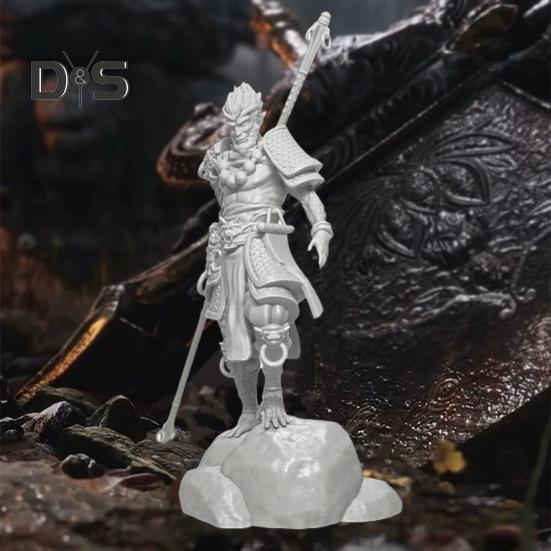 3D Printed Wukong Figure Great Sages Equalling Heaven Figurine Statue Sculpture Monkey King Model Desktop Decoration Ornament Game Peripherals