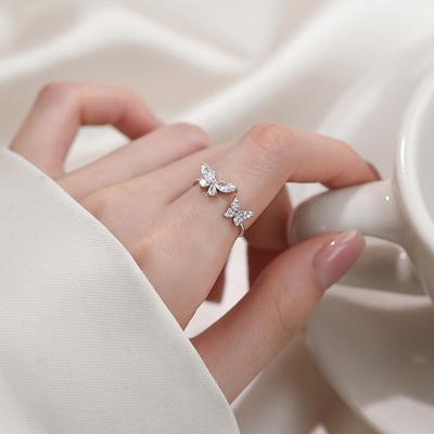 Female Niche Light Luxury Butterfly Ring