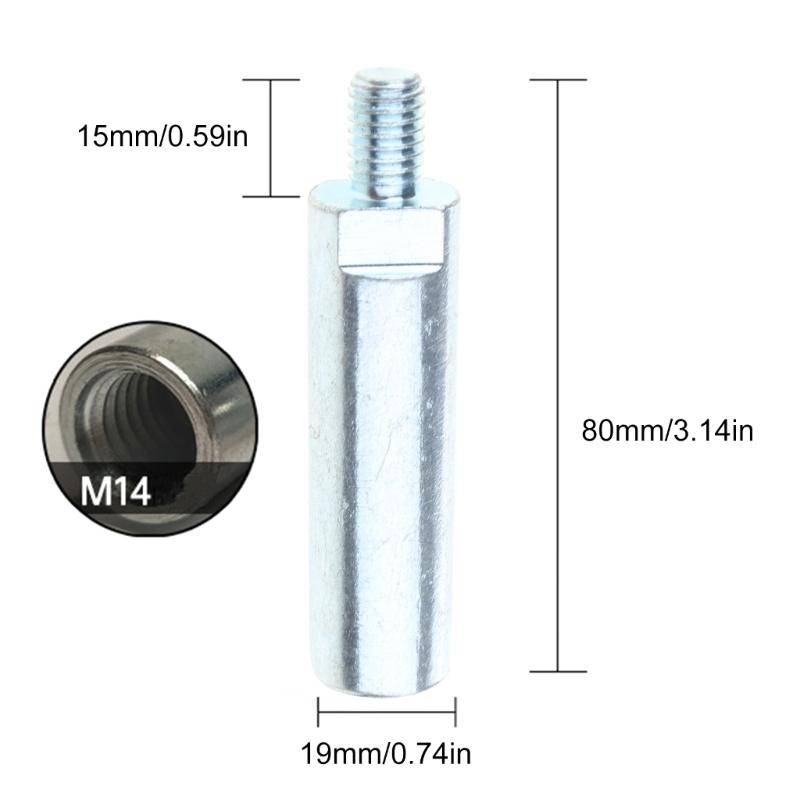 M14 to 10 Adapter Thread Converters Adapter Interfaces Converters Screw Connection Rod Nut Slotting for 125 150 Type