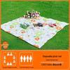 Tapis de Pique-nique Portable d'Extérieur - Imperméable, Épais, Parfait pour le Camping, la Plage ou les Sorties Printanières