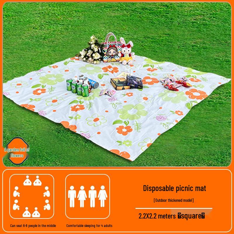 Tapis de Pique-nique Portable d'Extérieur - Imperméable, Épais, Parfait pour le Camping, la Plage ou les Sorties Printanières
