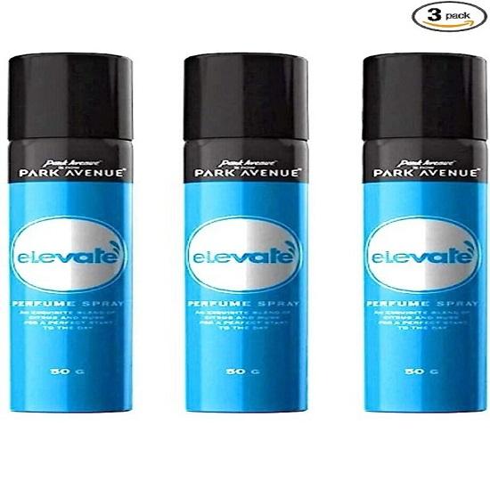

Park Avenue Deodorant Perfume Spray for Men 50g Pack of 3- Elevate LR38