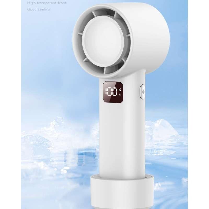 Small Usb Handheld Fan Adjustable Wind Speed High Power Long-lasting Battery Rechargeable Fan