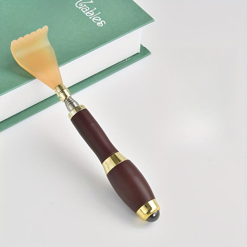 

1pc Portable Back Scratcher Telescopic Scratching Massager Back Scraper Tickling Itch Body Scratch Stick with Magnetic Ball темно-коричневого кольору
