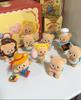 Butterbear Sweet Life Series  Doll Toys Action Figure Butterbear Flocking Figurines Desktop Gifts For Toy Girls