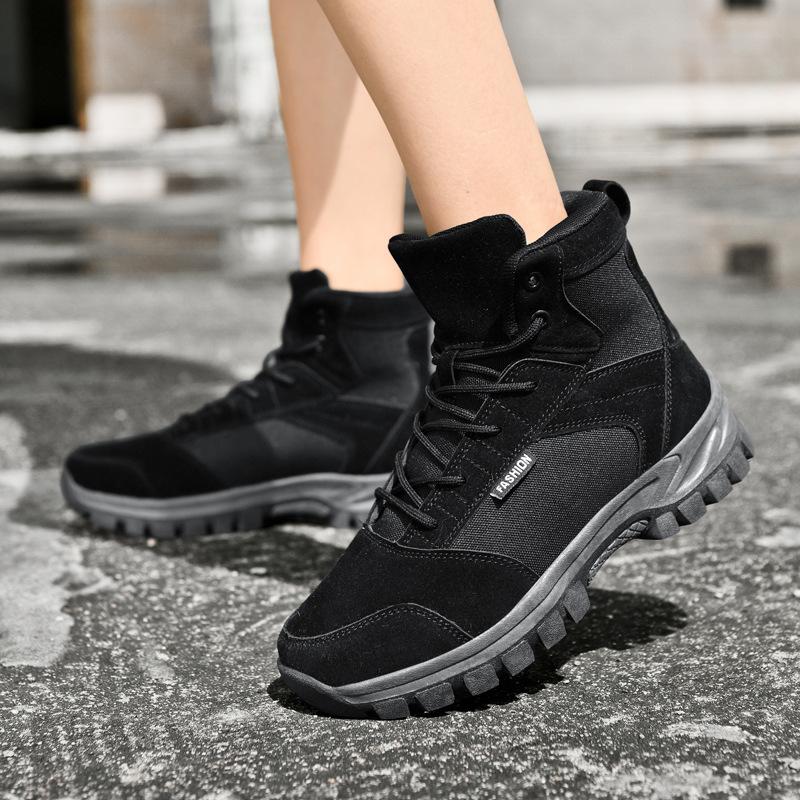 Large Size Combat Boots Couple High Top Hiking Boots Special Desert Boots Field Boots