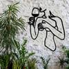 Metal Wall Art Holiday Gift Wrought Iron Home Decoration for Garden