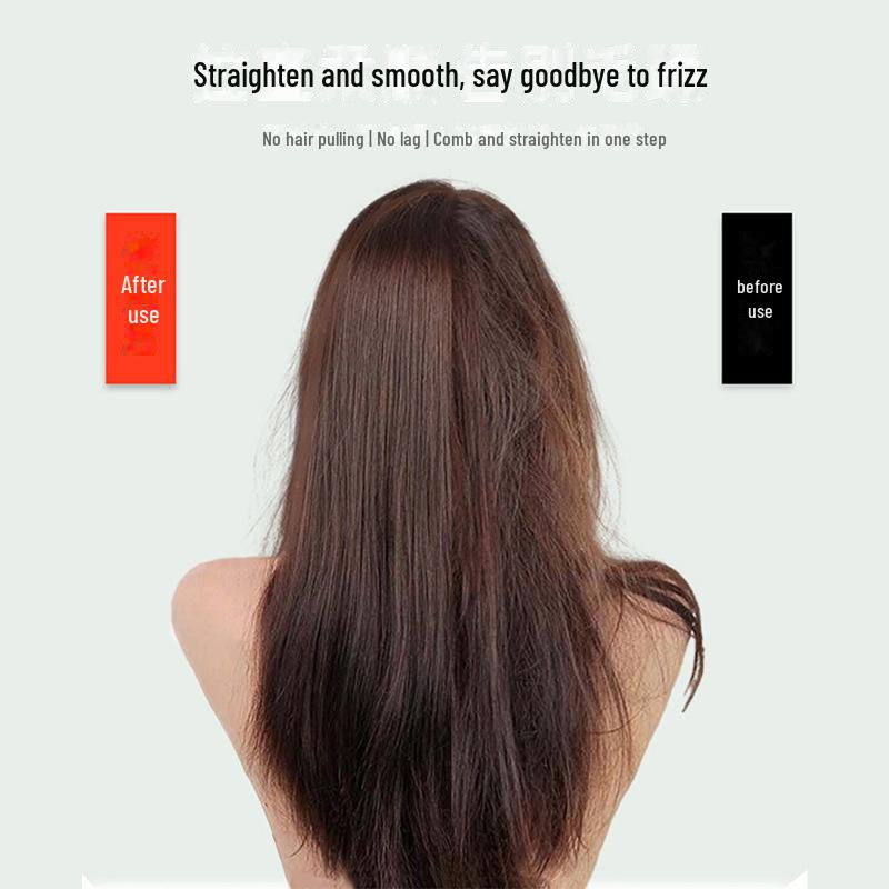Mini Portable Dual-Purpose Hair Straightening and Curling Comb - Gentle On Hair