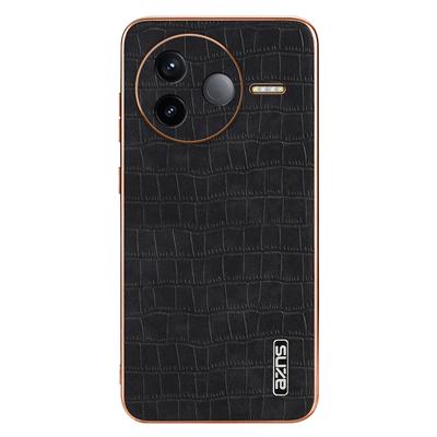 AZNS For Xiaomi Poco F7 Pro 5G/Redmi K80 5G Case Electroplating Crocodile Texture PU+TPU Phone Cover