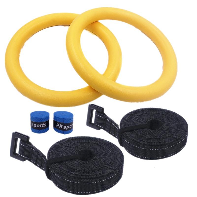 Profesjonalny pierścień gimnastyczny do podciągania się z regulowanym paskiem do ćwiczeń w domowej siłowni Crossfit, trening siłowy i mięśniowy