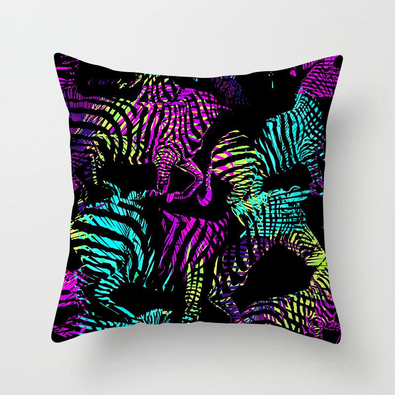 Summer Tropical Floral Cushion Cover Home Decor Office Sofa Pillowcase Green Plant Throw Pillowcase