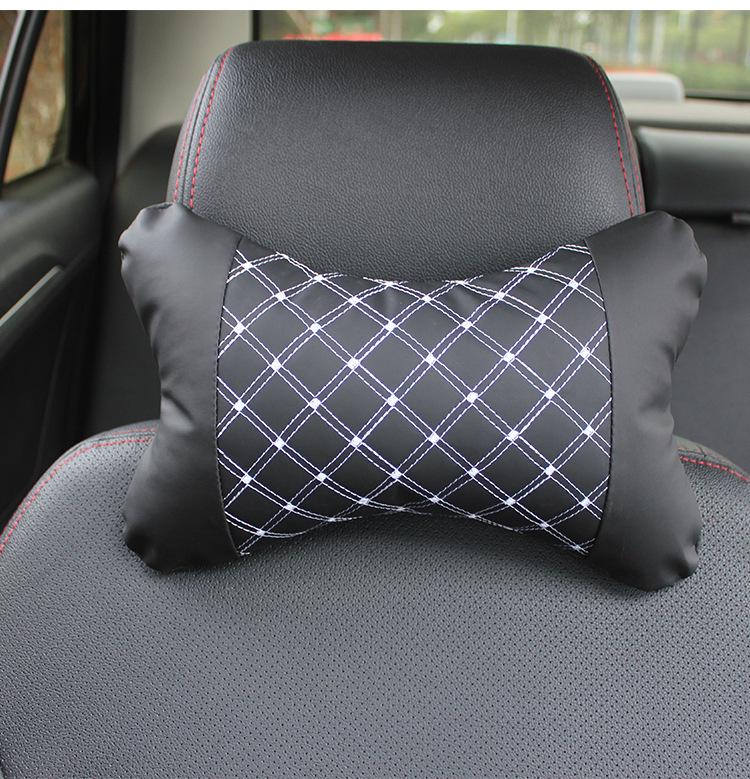 Universal Red Wine Car Neck Pillow & Lumbar Support Cushion for All Seasons, for Both Adults and Children.