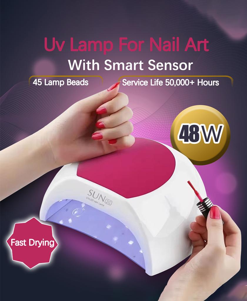 LINMANDA UV LED Nail Drying Light Professional Manicure and Toe Nail Gel Dryer with Automatic Sensor for Home or Salon Use