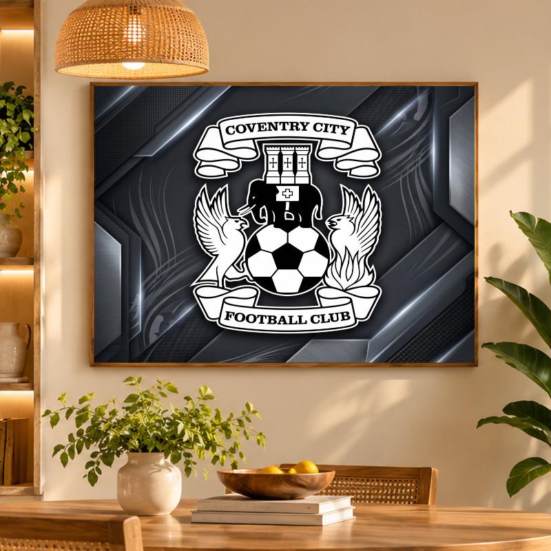 5D Diamond Painting Coventry City Football DIY Full Drill Diamond Art Kit Home Decoration