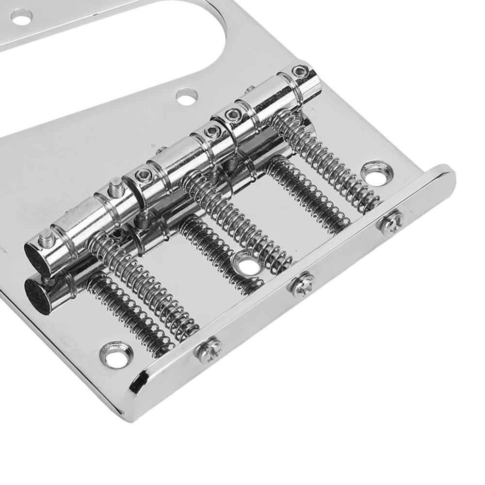 Metal Electric Guitar Bridge 3 Saddles Metal Saddle Bridge Guitar Tailpiece Electric Guitar