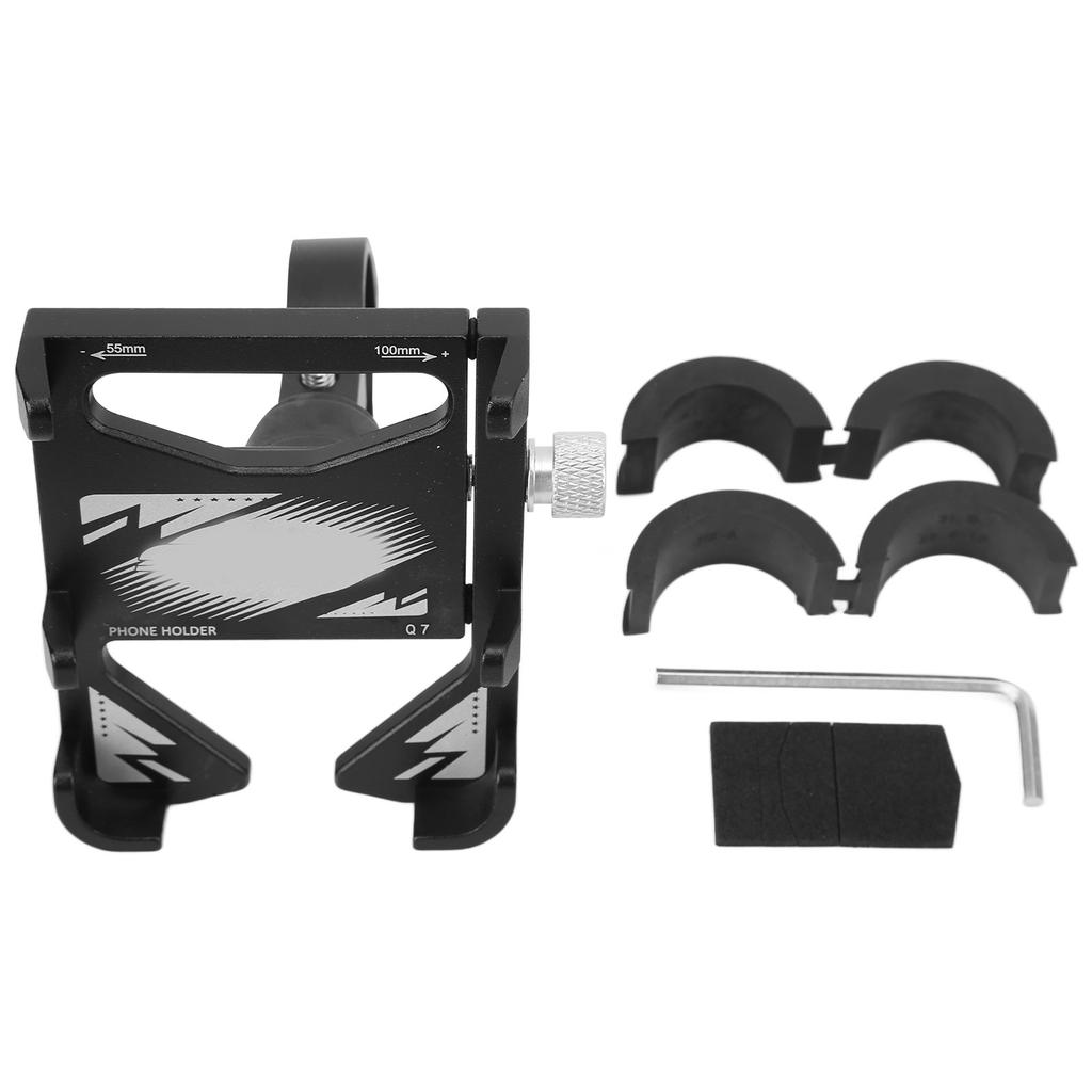 SIKW Bike Phone Mount Holder Q7 Handlebar Cell Phone Mount Metal Cycling Accessory for Bicycle Motorcycle