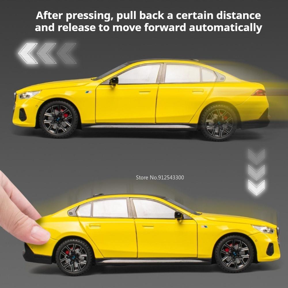 1:24 Scale 530LI M4 Alloy Model Car Toy Metal Body Rubber Tires High Simulation Sports Cars Models for Kids Decorative Item