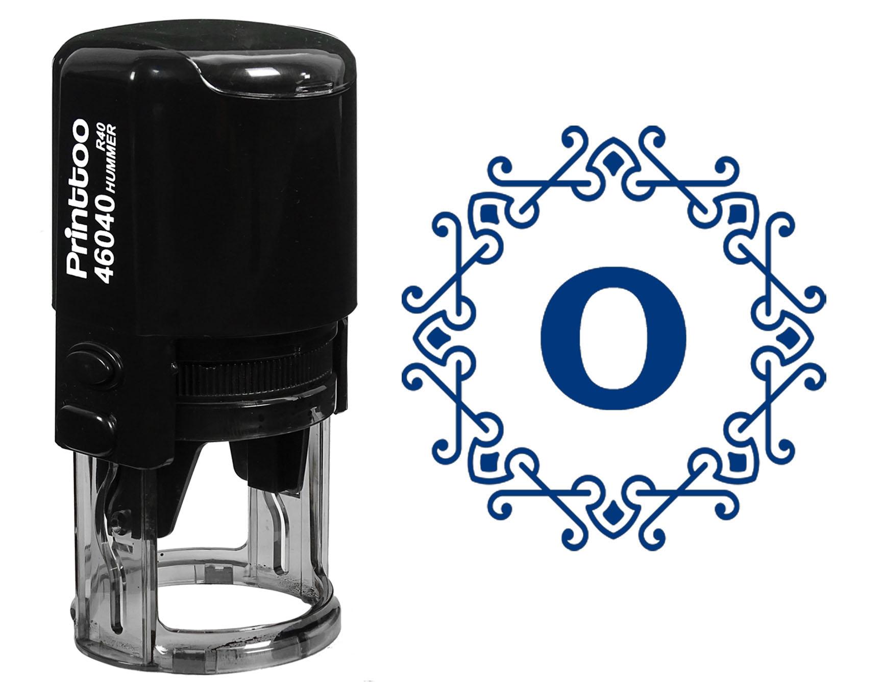 

Printtoo Самонабірний Восьмикутник Кельтський Вихор Рамка Алфавіт N Монограмний Ініціал Офісне Канцелярське Приладдя R-40 Гумовий 30 mm Diameter (Approx) синій