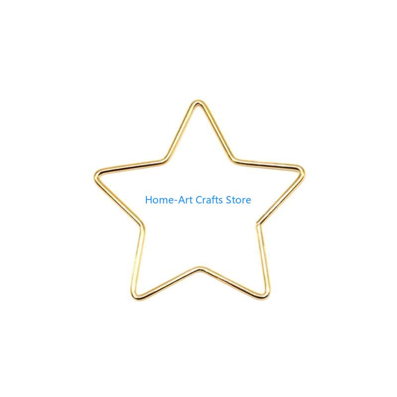 Y3NA Handgemachter Traumfänger Metallring Makramee Stern Reifen Traumfänger Rahmen Kreis