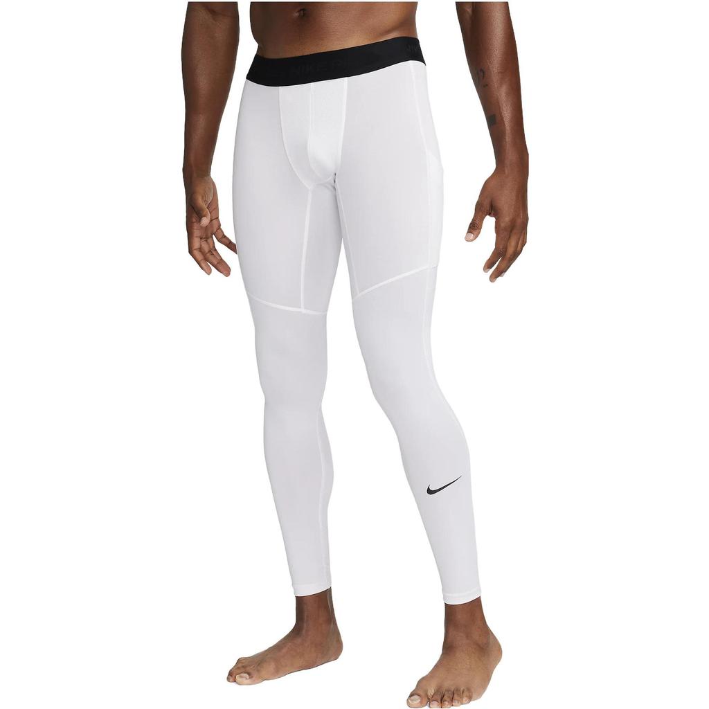 Nike Legginsy fitness Dri-FIT Męskie Legginsy Białe FB7952-100