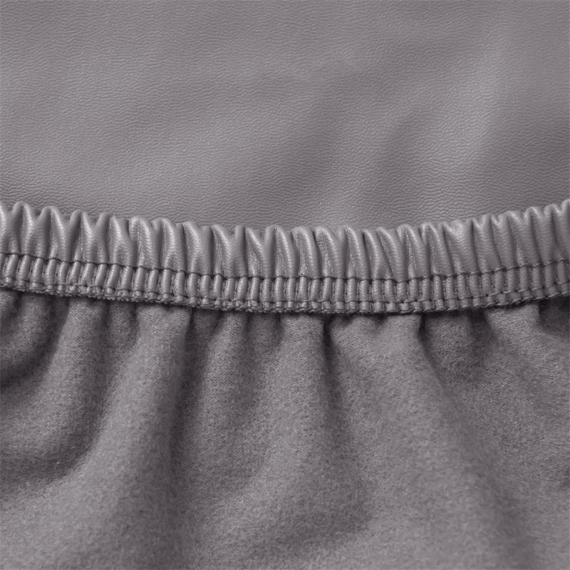 1/4pcs PU Leather Waterproof Dining Chair Covers Anti-dirty Stretch Chair Slipcover Chair Seat Protector for Living Room Kitchen