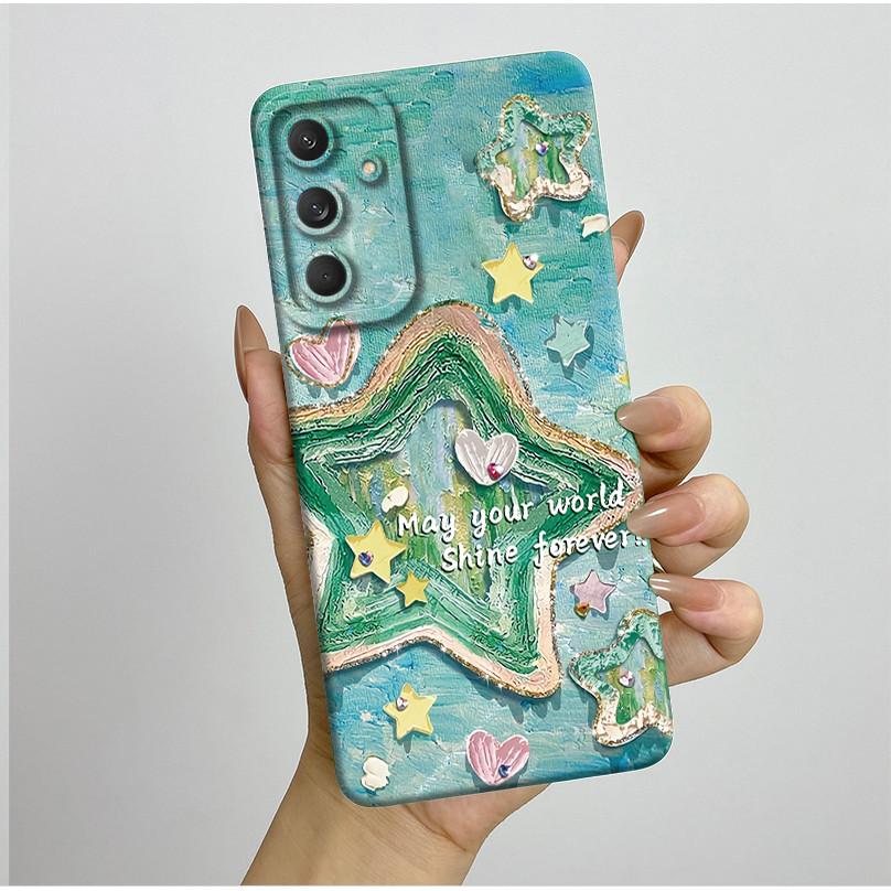 Phone Cover For Samsung Galaxy M35 5G Bumper Silicone Shockproof Pretty Butterfly Flowers Case Coque For Galaxy M 35 M55 Funda