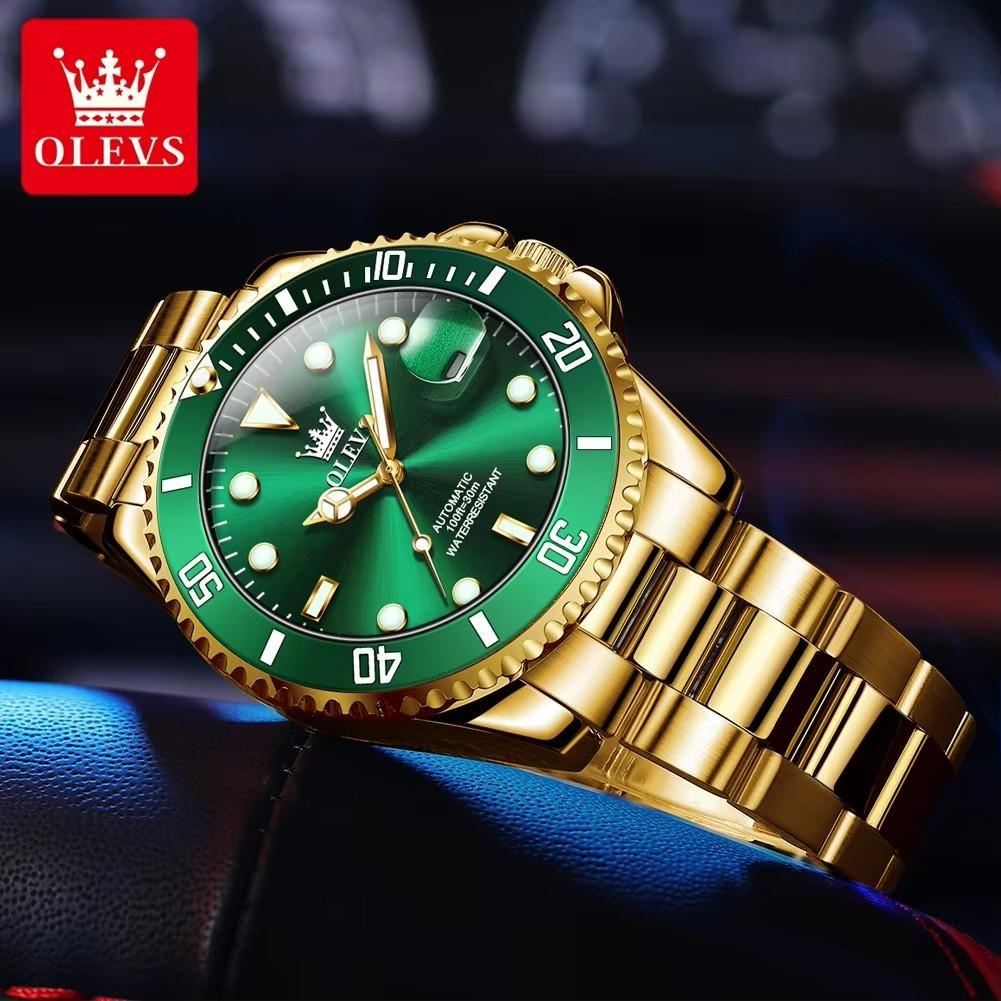 OLEVS Orologio Meccanico da Uomo Lusso Business Impermeabile Luminoso Automatico Classico Orologi da Polso Eleganti da Uomo