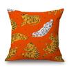 Dschungel Tiger Leopard Tiere Malerei Kissenbezug Heimdeko Kissenbezüge Dekorative Kissen für Sofa Kissenbezug