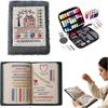2026 New Embroidery Stitch Book & Sewing Kit (86 PCS), 18-Color Thread, Embroidery Books of Stitches with a Complete Toolkit and Instructional Tutoria