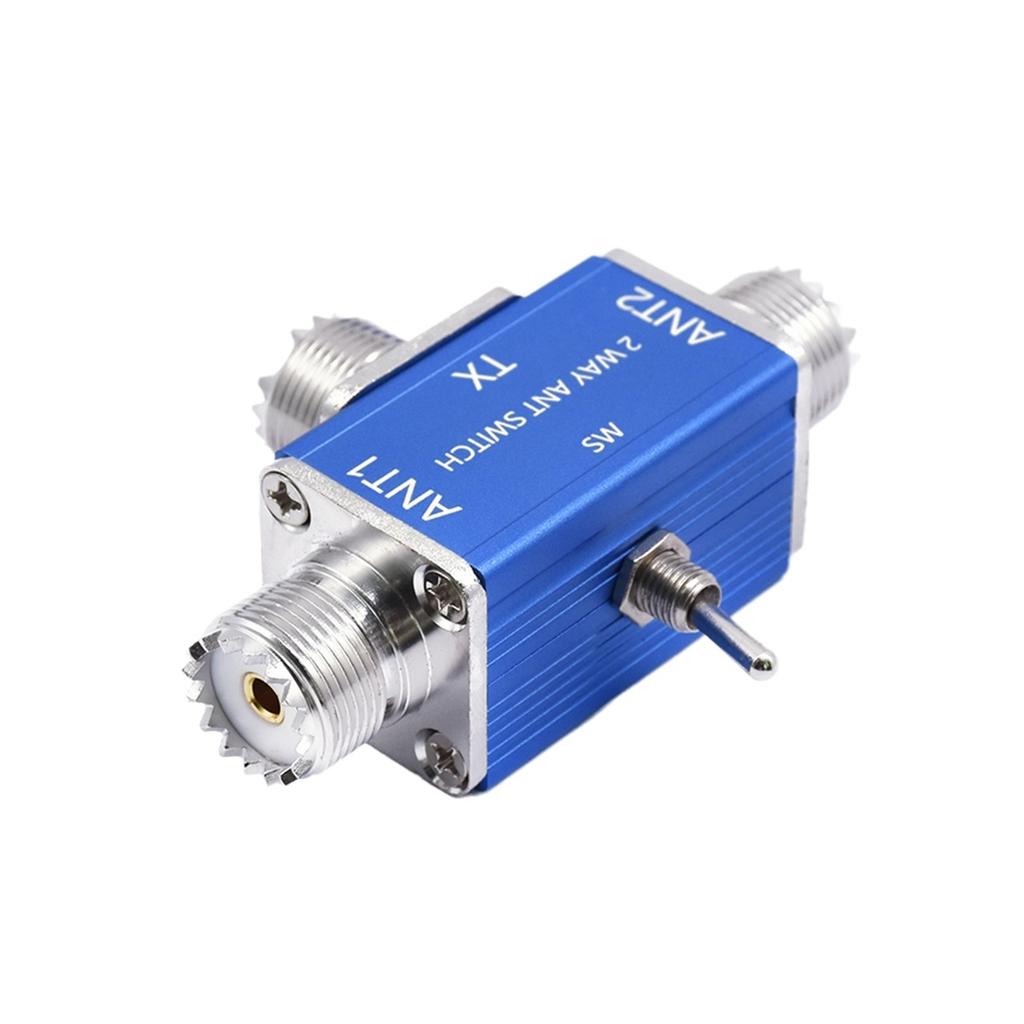 A24U 2 Way CB/HAM Antenna Coax Switch Coaxial Antenna Switch 100W 1-30Mhz Optional SO239/BNC Connector