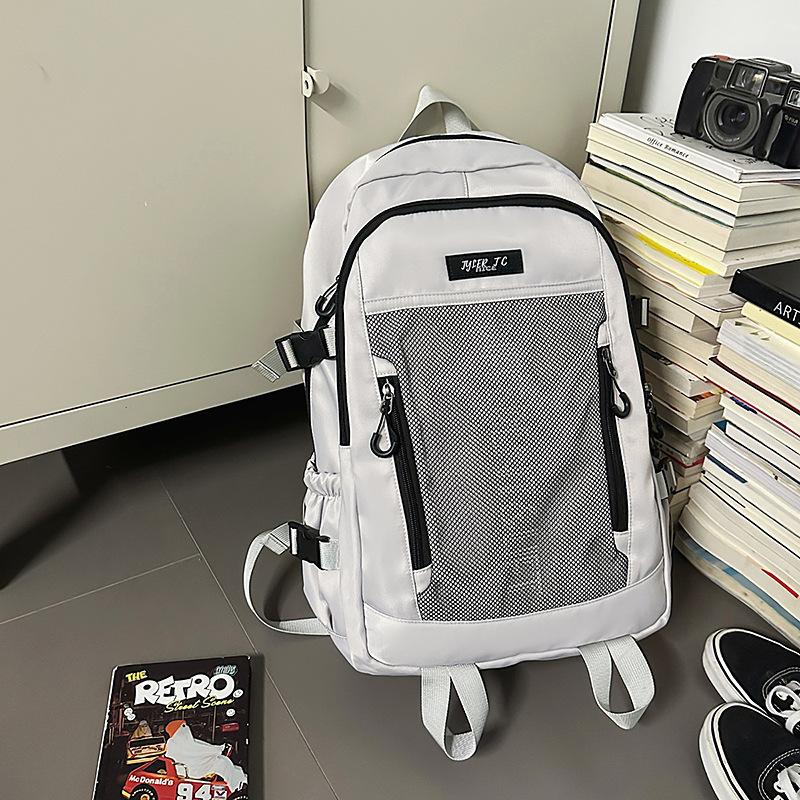 New backpack men's large-capacity leisure junior high school students students class schoolbag versatile lightweight mountaineering backpack