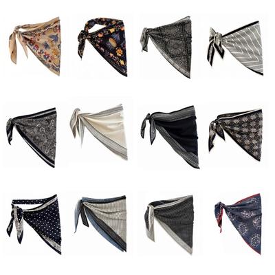 Printed Scarf Wrap Large Soft Drape Accessory for Head Neck Waist Bag Travel Styling and Daily Outfit Wear Use