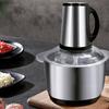 Food Processor Stainless Steel 4L High Capacity with 5 Blades Electric Food Chopper for Meat Vegetab