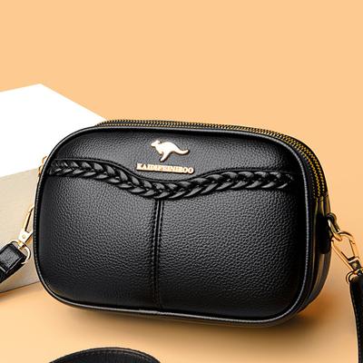 Umhängetasche Damen Schultertasche Damenmode Damen Kleine Quadratische Tasche mit Mehreren Fächern