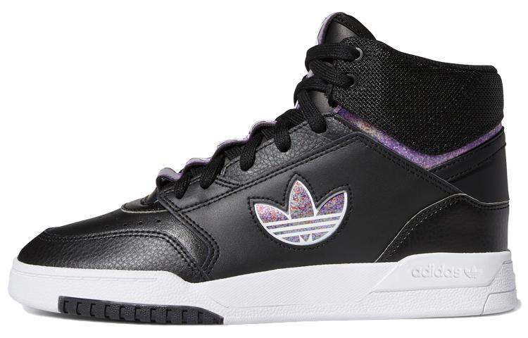 Adidas Originals Drop Step Xl  Black White Purple  Women s FY3226 36