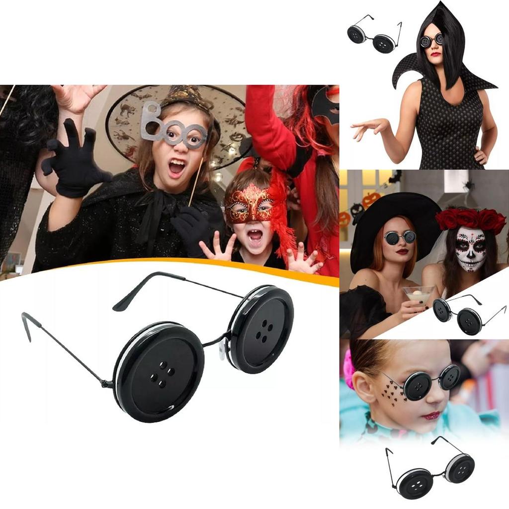 Stylish Anzwtloyy Button Glasses For Halloween Costumes Perfect For Ghostly Mom Outfits