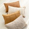 Large Size Orange Coffee Texture Pillow Covers Modern Light Luxury Simplicity Cushion Cover Home Sofa Bedside Pillow Cases