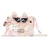 Gucci Cosmetic bag/toiletry bag [Customized bag] Canvas cute kitten, childish, soft, delicate, cute Pink canvas bag without gift box gift bag